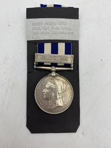 Lot 148 - Victoria Egypt medal with Suakin 1885 clasp,...