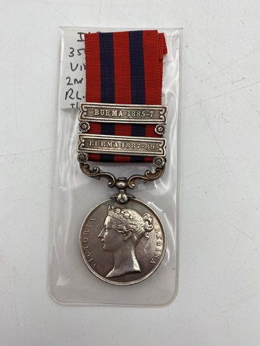 Lot 144 - India General Service medal with Burma 1885-7...