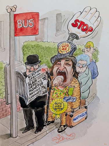 Lot 473 - A Collection Of Four Satirical and Political Pen Cartoons (4)