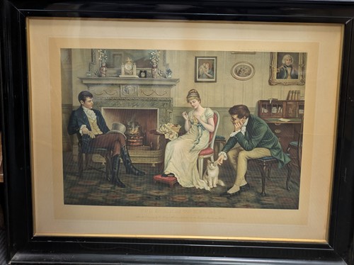 Lot 449 - A late Victorian ebonised picture frame, the...