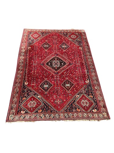 Lot 444 - A Persian Qashqai wool rug 310 x 212cm
