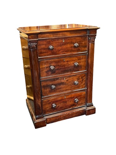 Lot 556 - A mahogany cabinet, 19th century, with two...