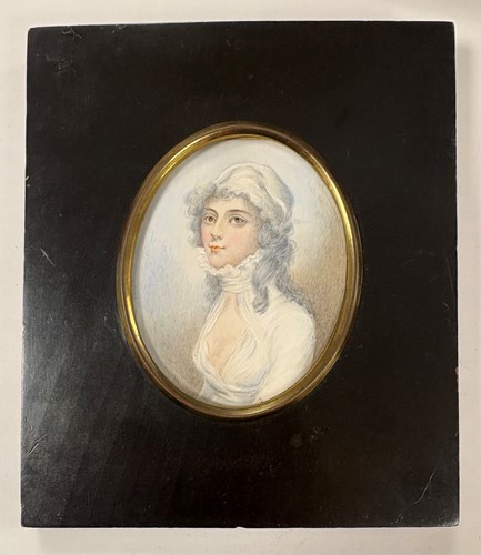 Lot 9 - A collection of 15 portrait miniatures, mainly English School, 19th century