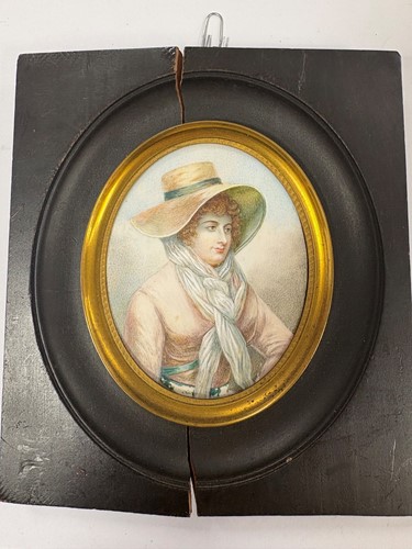 Lot 9 - A collection of 15 portrait miniatures, mainly English School, 19th century