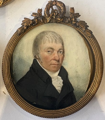 Lot 9 - A collection of 15 portrait miniatures, mainly English School, 19th century