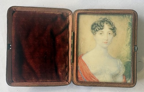 Lot 9 - A collection of 15 portrait miniatures, mainly English School, 19th century