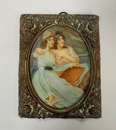 Lot 9 - A collection of 15 portrait miniatures, mainly English School, 19th century