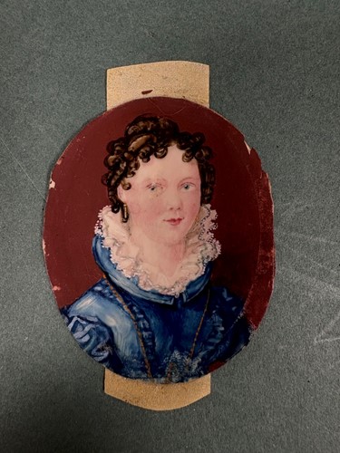 Lot 9 - A collection of 15 portrait miniatures, mainly English School, 19th century