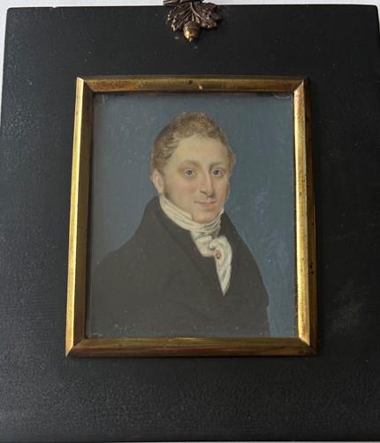 Lot 9 - A collection of 15 portrait miniatures, mainly English School, 19th century