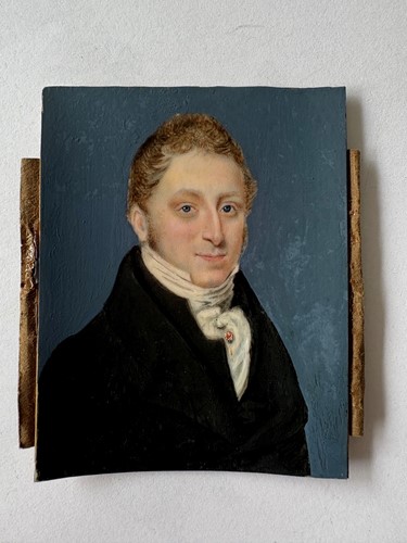 Lot 9 - A collection of 15 portrait miniatures, mainly English School, 19th century