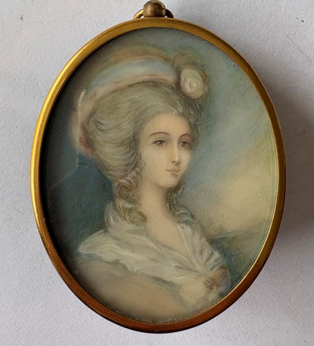 Lot 9 - A collection of 15 portrait miniatures, mainly English School, 19th century
