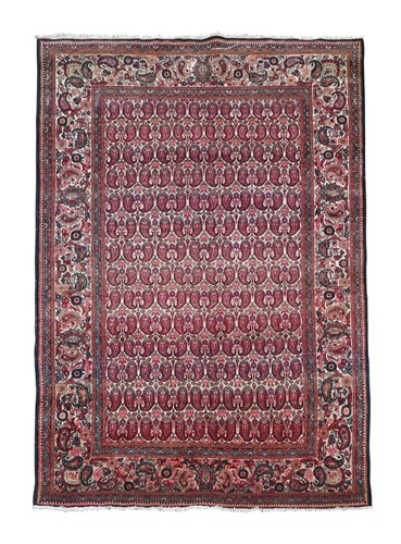 Lot 466 - A part-silk Kashan rug, circa 1930