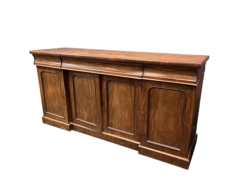 Lot 572 - An early Victorian mahogany sideboard, the...