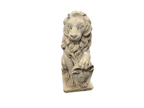Lot 639 - A reconstituted stone garden statue modelled...