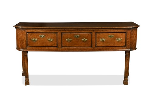 Lot 575 - An oak sideboard, 18th century