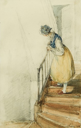 Lot 279 - Eugène Isabey (French, 1803-1886)