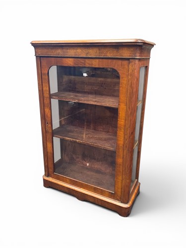 Lot 389 - A Victorian mahogany pier cabinet, with single...