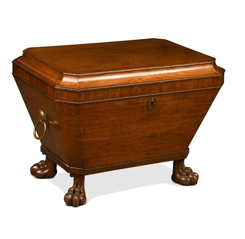 Lot 451 - A Regency mahogany sarcophagus shaped wine cooler
