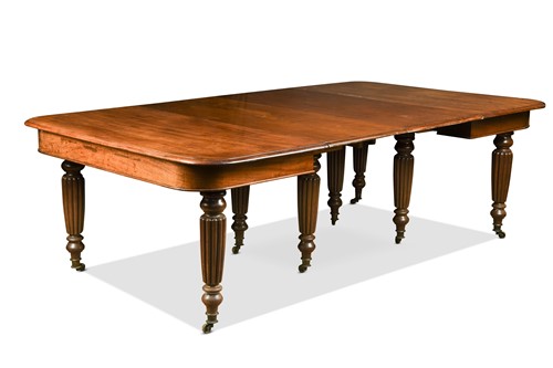 Lot 504 - A mahogany extending dining table by Gillows, 19th century