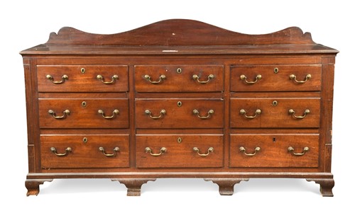 Lot 463 - A George III mahogany bank of drawers