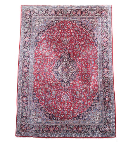 Lot 636 - A Kashan carpet, mid 20th century