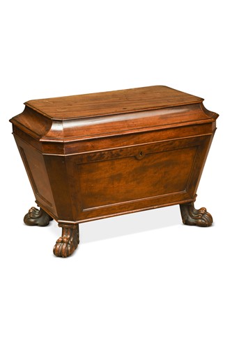 Lot 680 - A Regency mahogany wine cooler