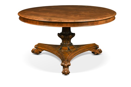 Lot 673 - A Victorian rosewood breakfast table