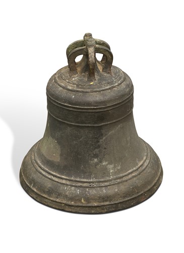 Lot 394 - A bronze bell, dated 1774