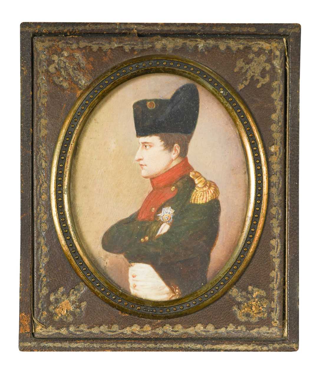 Lot 10 - A collection of six portrait miniatures to include two of Napoleon