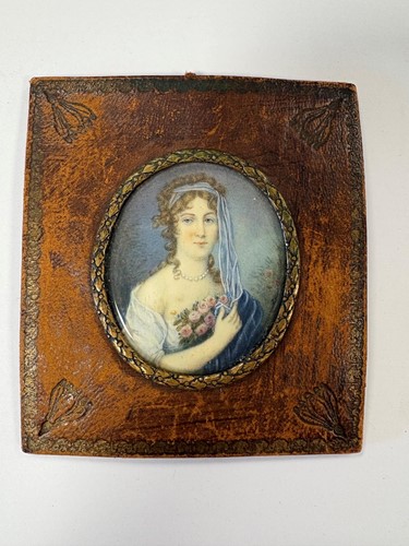 Lot 10 - A collection of six portrait miniatures to include two of Napoleon