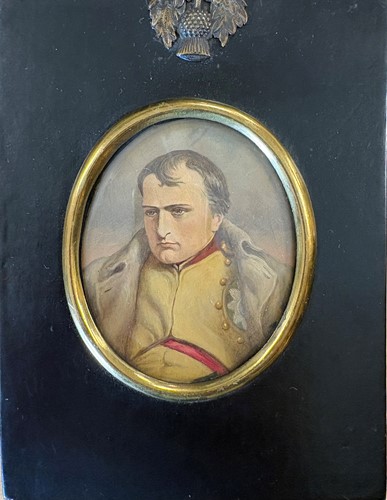 Lot 10 - A collection of six portrait miniatures to include two of Napoleon