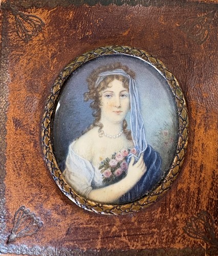 Lot 10 - A collection of six portrait miniatures to include two of Napoleon