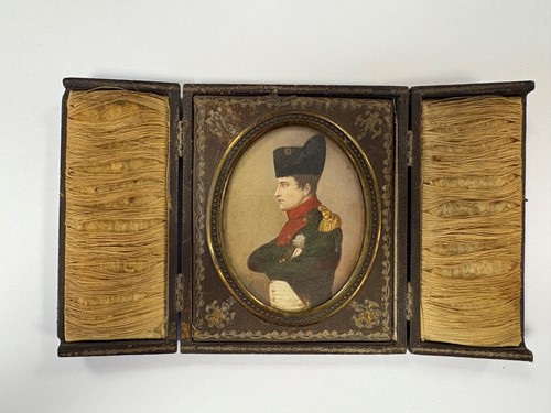 Lot 10 - A collection of six portrait miniatures to include two of Napoleon