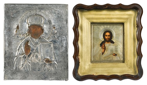 Lot 411 - A Russian Orthodox icon, 19th century