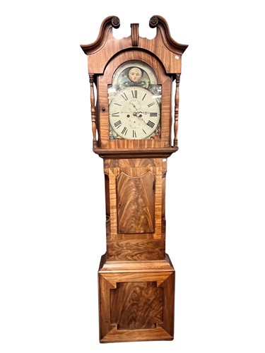 Lot 741 - A mahogany longcase clock, 19th century