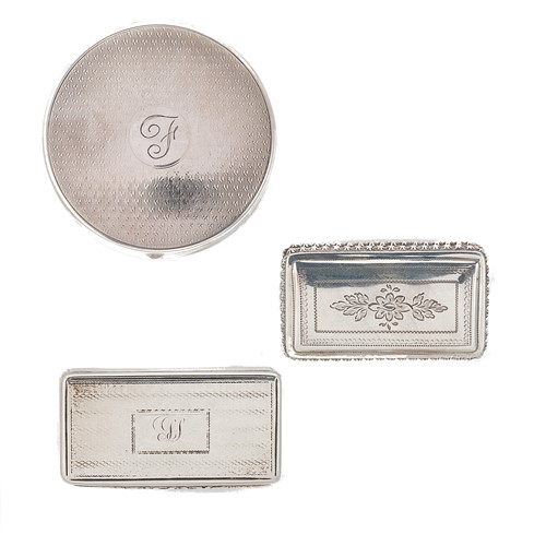 Lot 286 - Three silver boxes