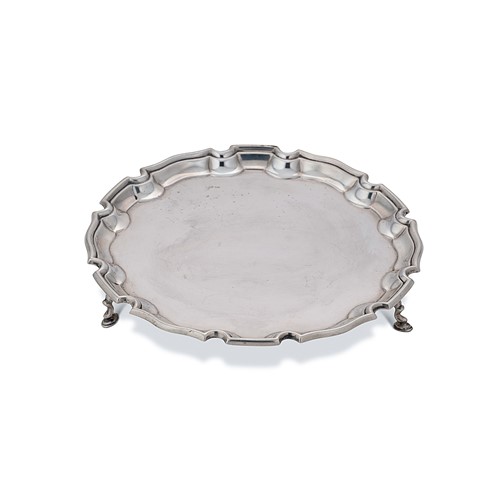 Lot 392 - A George V small silver salver