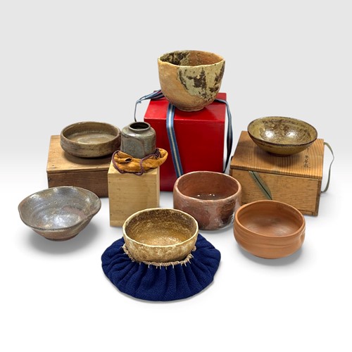 Lot 63 - Seven Japanese Chawan, 20th Century