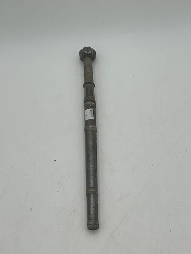 Lot 116 - An Indian white metal dagger and scabbard, 49cm
