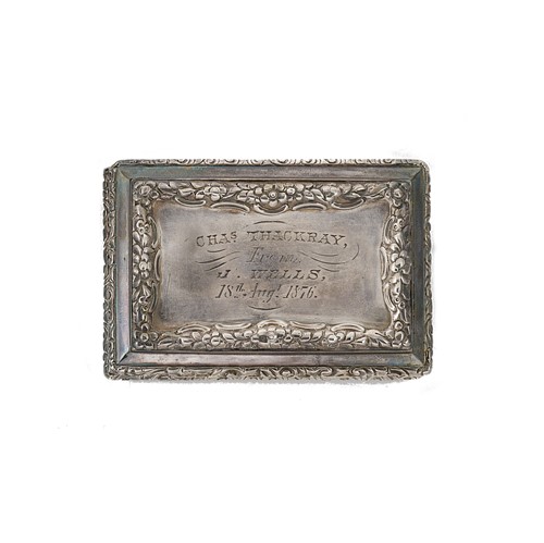 Lot 279 - Nathaniel Mills - A William IV decorated rectangular snuff