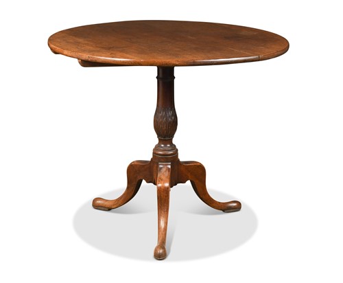 Lot 545 - A George III mahogany tilt top occasional table