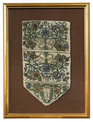 Lot 335 - A petit point letter case, possibly Flemish, circa 1680