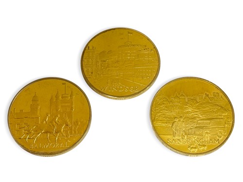 Lot 11 - Three silver gilt 1977 Royal Silver Jubilee...