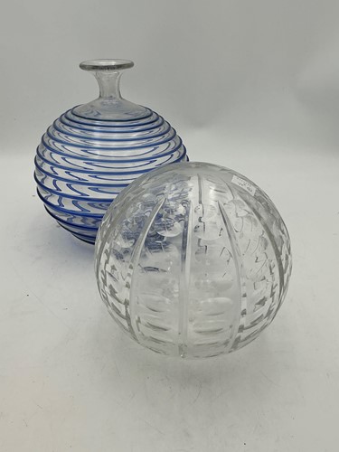 Lot 37 - A large glass ball in the form of a sea urchin,...