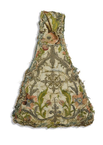Lot 333 - A silk embroidered maniple, French, 18th century or earlier