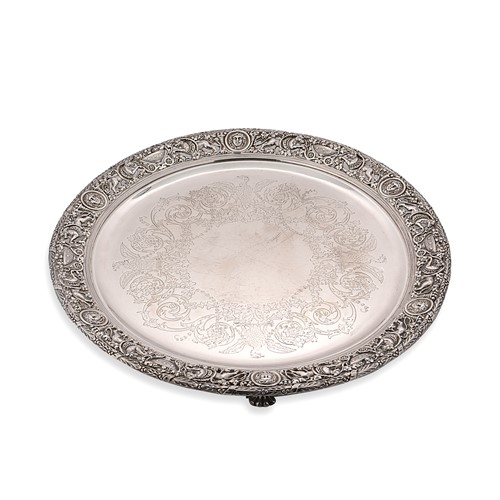 Lot 357 - S. Smith & Son, a Victorian silver salver