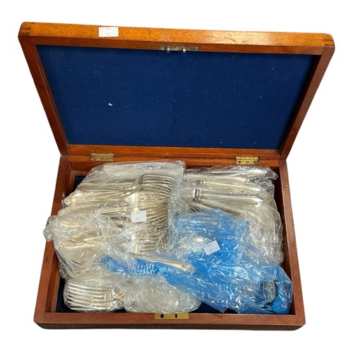 Lot 331 - A collection of plated flatware, contained in...
