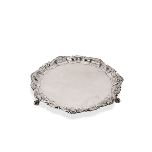 Lot 354 - A small Victorian silver salver