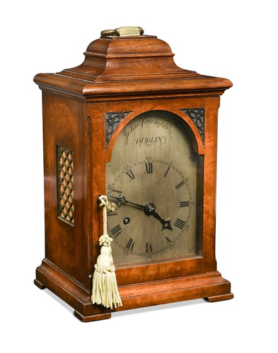 Lot 574 - A George III style walnut bracket timepiece