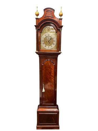 Lot 448 - A George III mahogany longcase clock